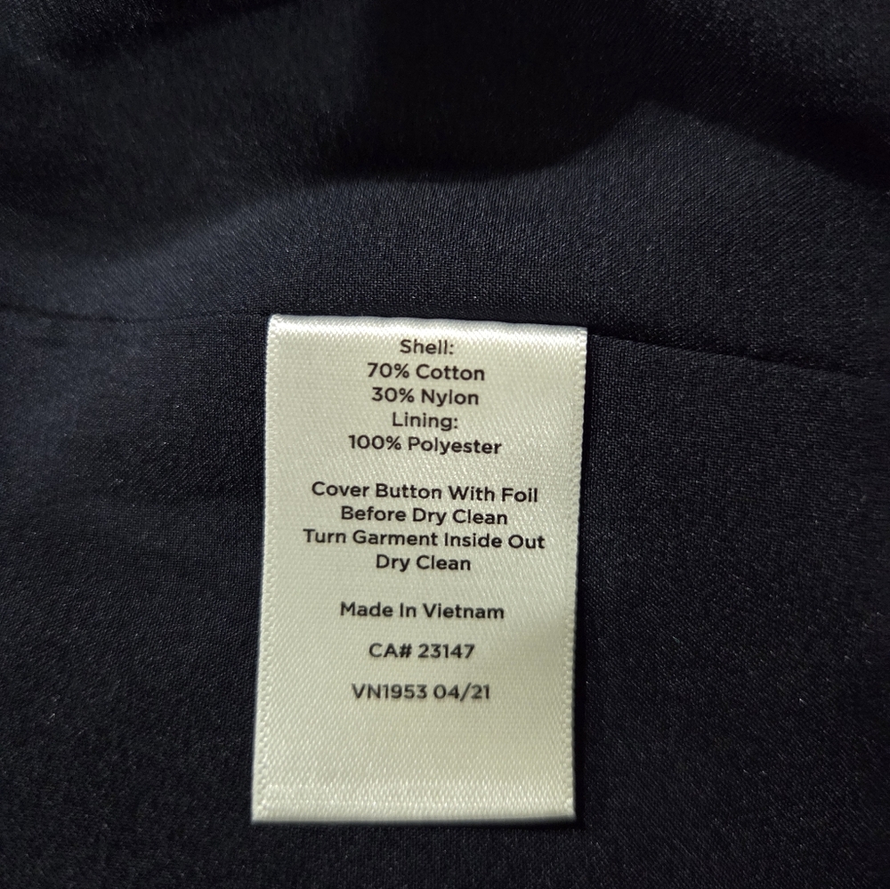 Talbots Navy Military-Style Button Blazer - Size 16 - Picture 8 of 8